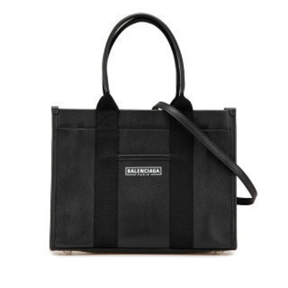 Balenciaga Shoulder Bag Black Leather - Picture 1 of 8